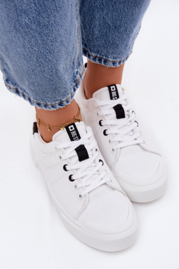 Sapatos de lazer Big Star NN274444 Memory Foam System cor branca