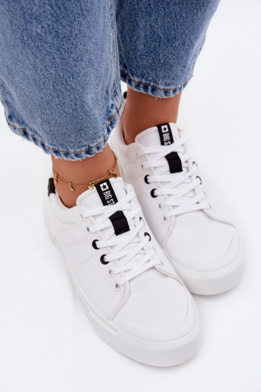 Sapatos de lazer Big Star NN274444 Memory Foam System cor branca