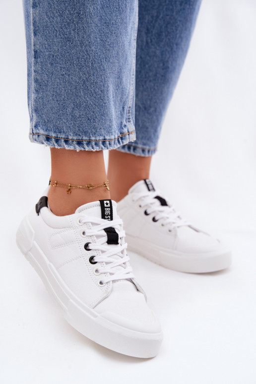 Sapatos de lazer Big Star NN274444 Memory Foam System cor branca