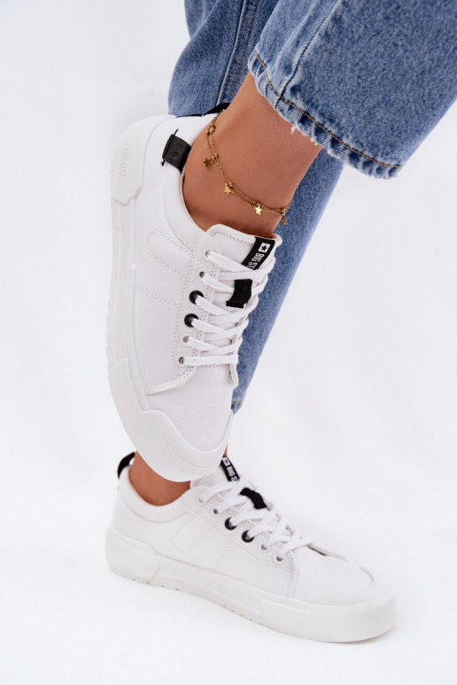 Sapatos de lazer Big Star NN274444 Memory Foam System cor branca