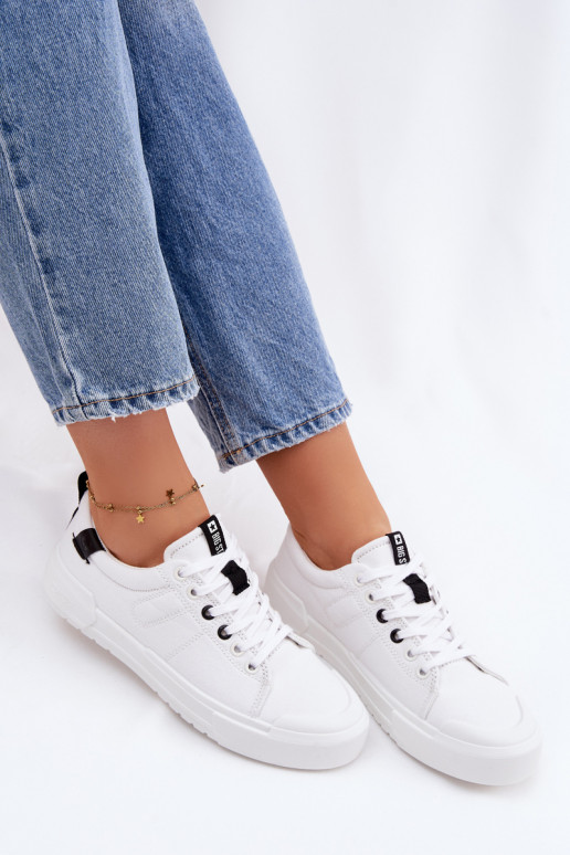 Sapatos de lazer Big Star NN274444 Memory Foam System cor branca