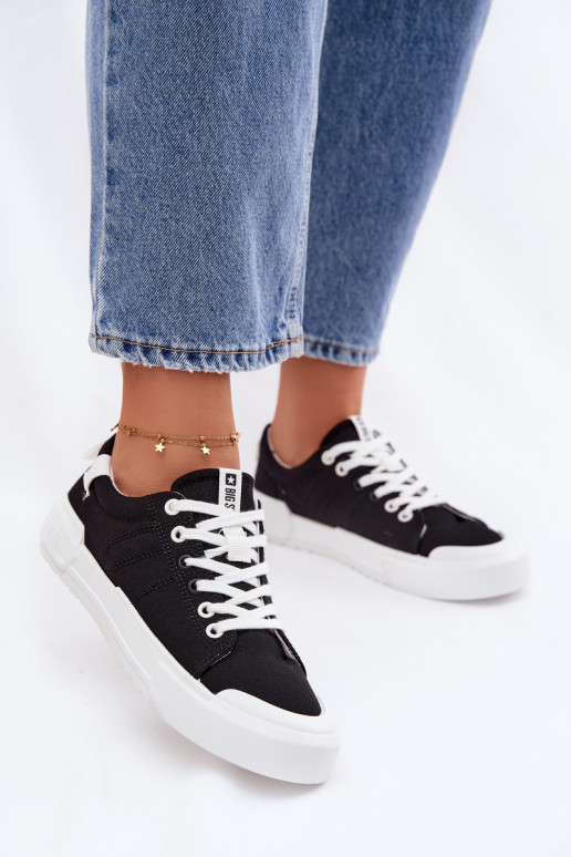 Sapatos de lazer Big Star NN274446 Memory Foam System cor preta