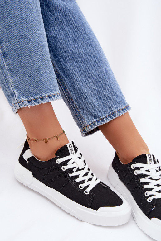 Sapatos de lazer Big Star NN274446 Memory Foam System cor preta