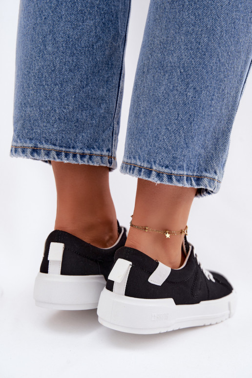 Sapatos de lazer Big Star NN274446 Memory Foam System cor preta