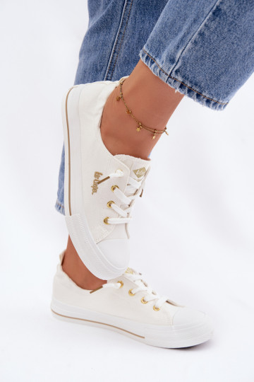 Sapatos de lazer Lee Cooper LCEM-26-02-4050 cor branca