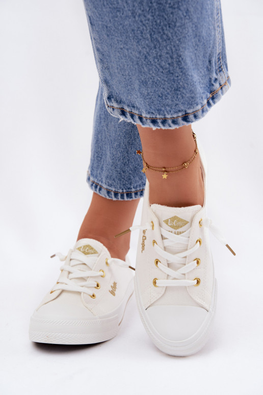 Sapatos de lazer Lee Cooper LCEM-26-02-4050 cor branca