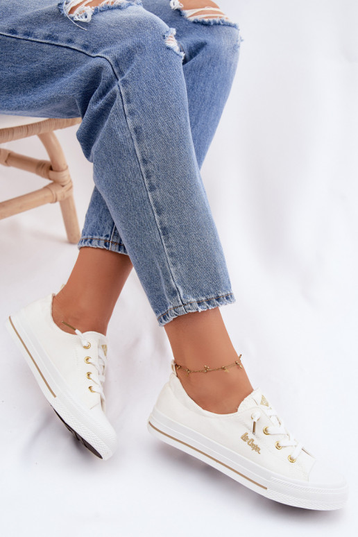 Sapatos de lazer Lee Cooper LCEM-26-02-4050 cor branca