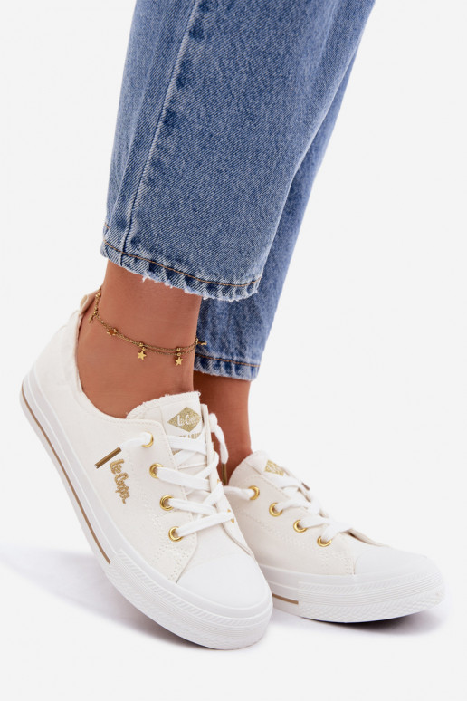 Sapatos de lazer Lee Cooper LCEM-26-02-4050 cor branca