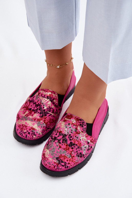 Botas femininas de couro Tem que serciejka 03512-73 cor rosa