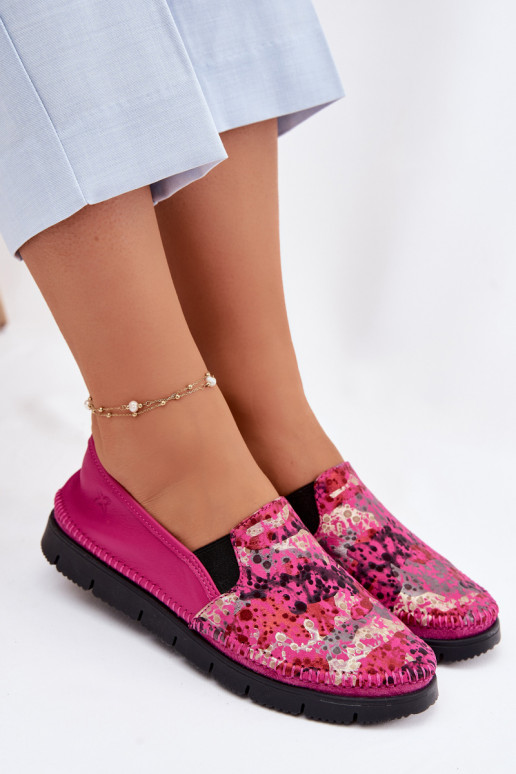 Botas femininas de couro Tem que serciejka 03512-73 cor rosa