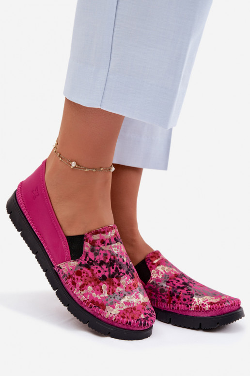 Botas femininas de couro Tem que serciejka 03512-73 cor rosa