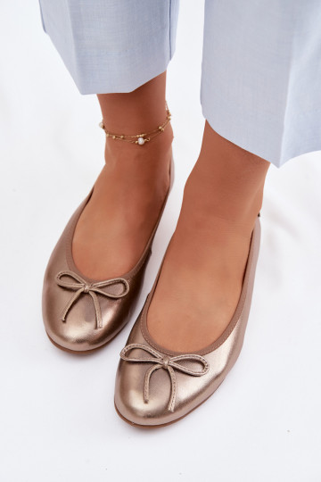 Bailarinas Feminino Tem que serciejka P6800-25 cor dourada