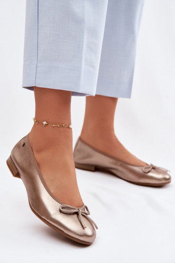 Bailarinas Feminino Tem que serciejka P6800-25 cor dourada 2