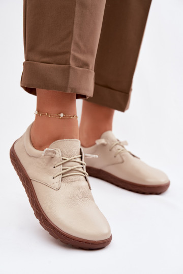 Pele sapato Barefoot Feminino Zazoo 10189 bege 2