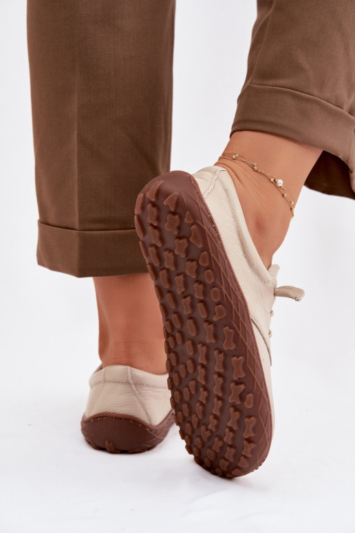 Pele sapato Barefoot Feminino Zazoo 10189 bege