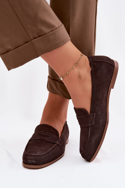 MocassinsHabilitadoturalnego de camurçau Vinceza 18122 CzekoladoParae