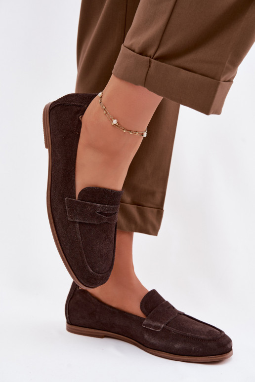 MocassinsHabilitadoturalnego de camurçau Vinceza 18122 CzekoladoParae