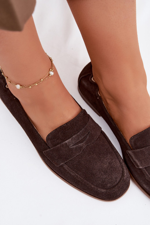 MocassinsHabilitadoturalnego de camurçau Vinceza 18122 CzekoladoParae