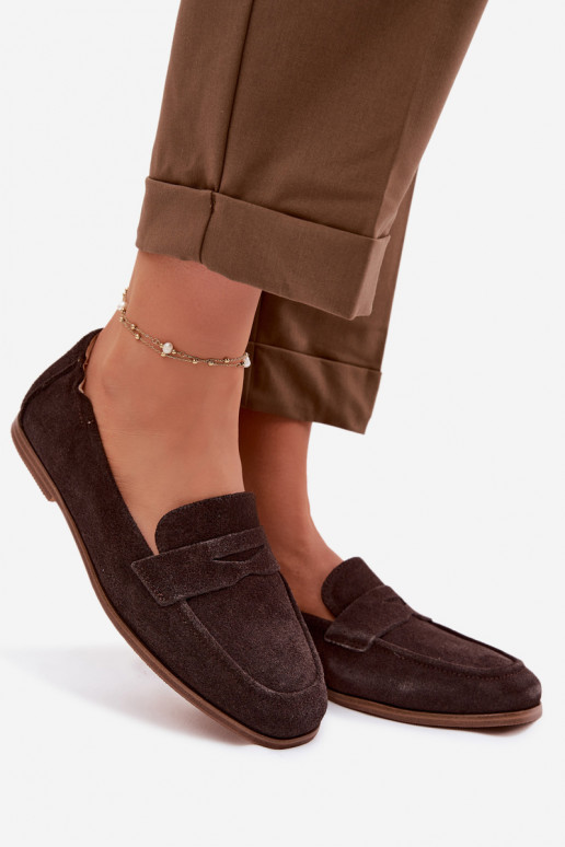 MocassinsHabilitadoturalnego de camurçau Vinceza 18122 CzekoladoParae