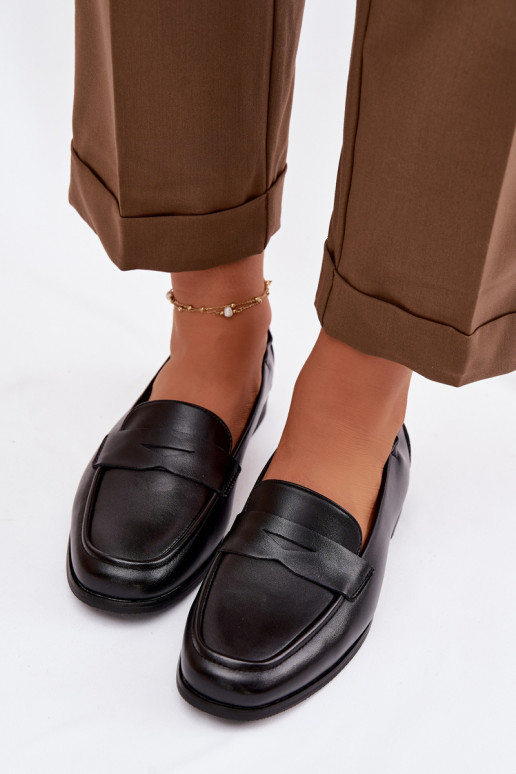 MocassinsHabilitadoturalnej Skóry Vinceza 18121 cor preta