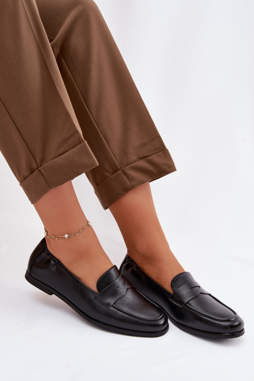 MocassinsHabilitadoturalnej Skóry Vinceza 18121 cor preta