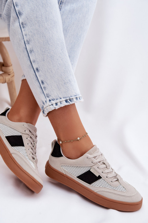 À modalo de tênis Feminino Big Star TT274758 cor cinza