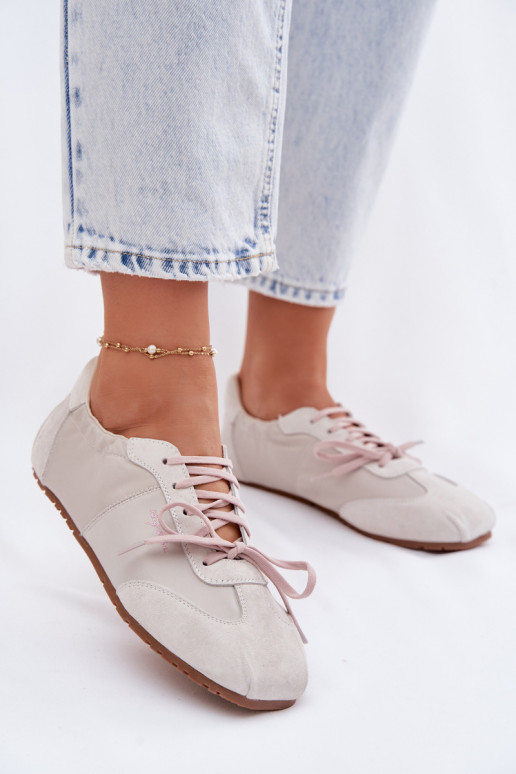 de camurça À modalo de tênis Mulheres baixas Big Star TT274599 bege