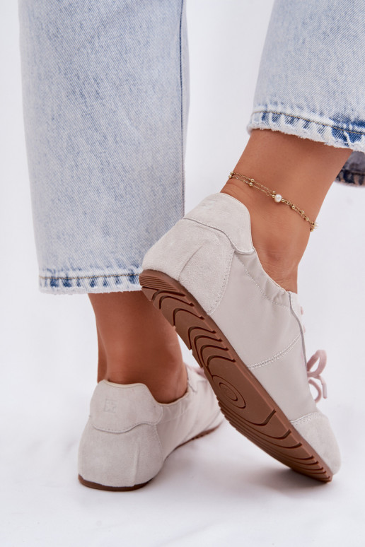 de camurça À modalo de tênis Mulheres baixas Big Star TT274599 bege