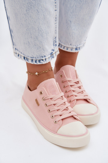 Sapatos baixos casuais Big Star TT274776 cor rosa