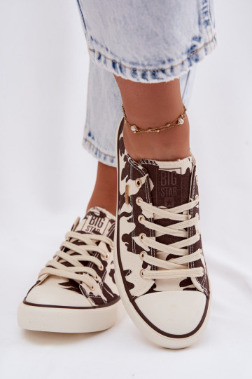 Sapatos baixos casuais Big Star TT274771 estampados