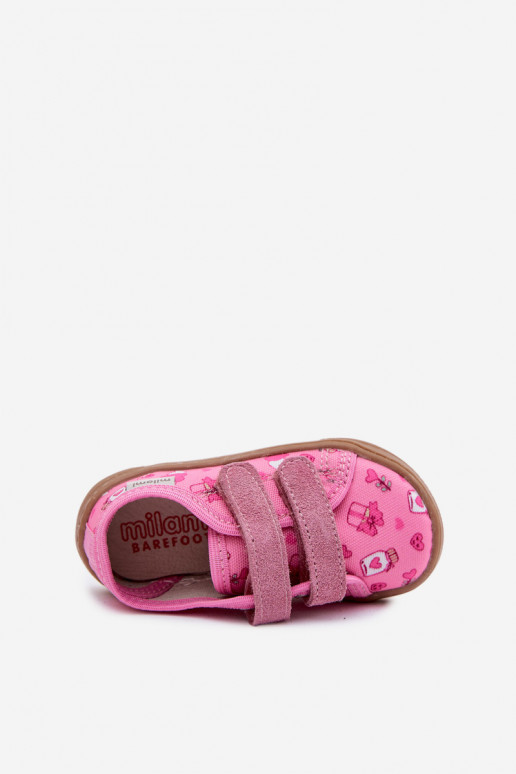 Chinelos Barefoot Infantil Infantil Milami cor rosa Saphira