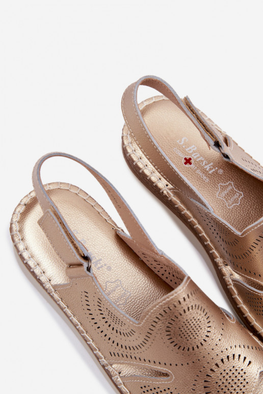 Pele Sandálias plataforma S.Barski GR61-5916 cor dourada