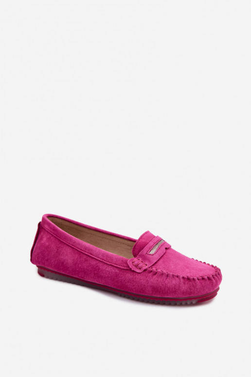 isósceles mocassins femininosHabilitadoturalnego de camurçau S.Barski LR61-7029 cor rosa
