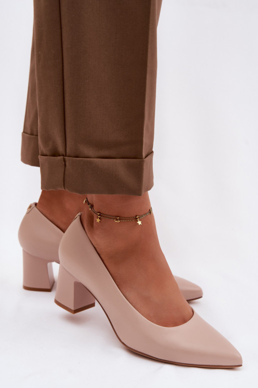 Sapato com salto Sergio Leone PB413 KremoParay cor rosa