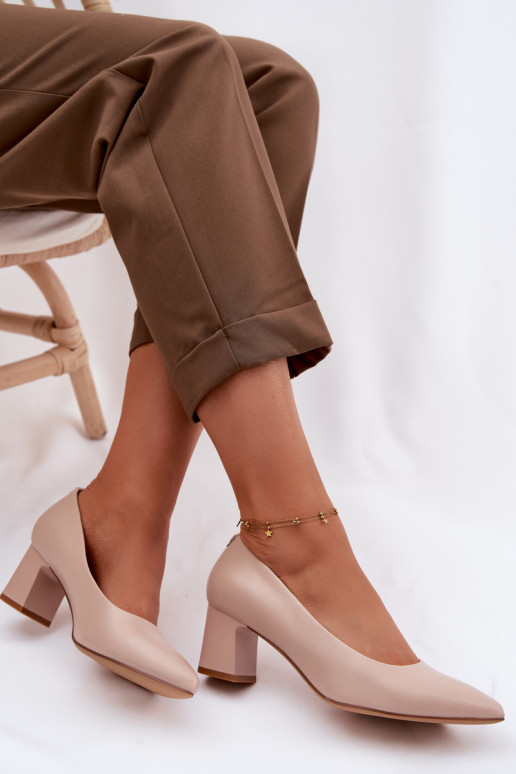 Sapato com salto Sergio Leone PB413 KremoParay cor rosa