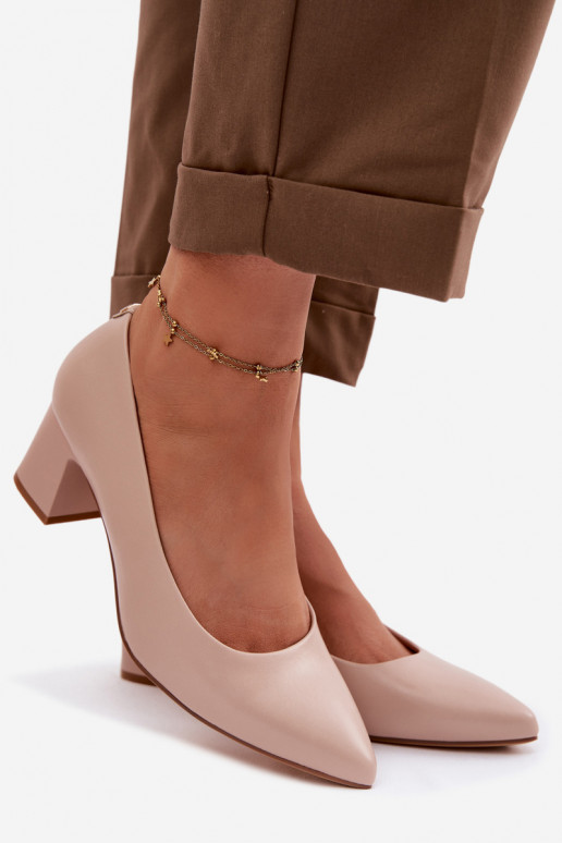 Sapato com salto Sergio Leone PB413 KremoParay cor rosa