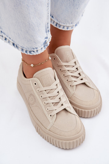 Sapatos casuais baixos Big Star TT274106 na cor areia