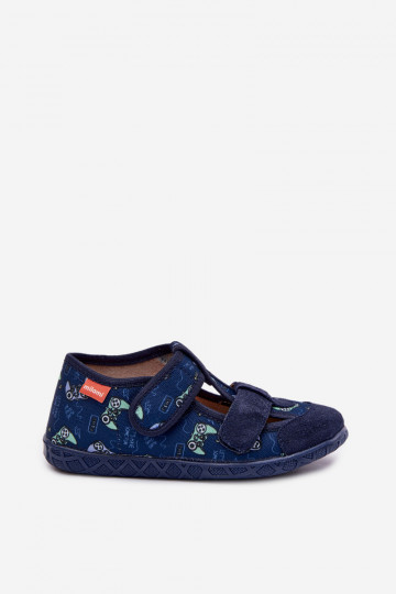 Chinelos para meninos Milami na cor azul escuro Reathiana 2