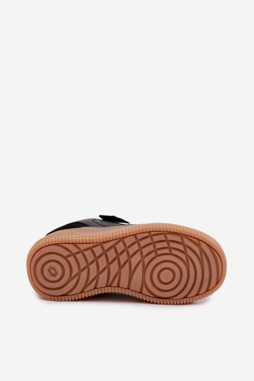 À modalo de tênis Infantil com fixadores adesivos LOTTO MAKERA 2601250K cor preta