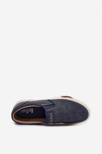 Tênis Sapatos casuais masculinos Escorregar em Lee Cooper LCEM-26-02-4088 azul escuro 2