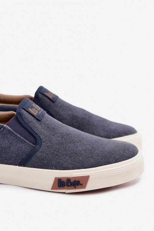 Tênis Sapatos casuais masculinos Escorregar em Lee Cooper LCEM-26-02-4088 azul escuro