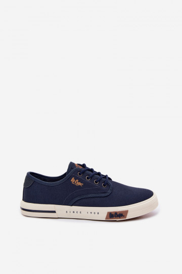 Sapatos casuais masculinos Lee Cooper LCEM-26-02-4087 azul escuro