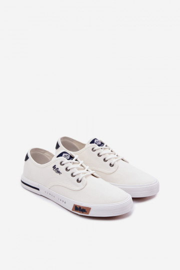Sapatos masculinos casuais Lee Cooper LCIN-26-02-4086 brancos