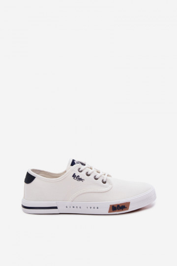 Sapatos masculinos casuais Lee Cooper LCIN-26-02-4086 brancos 2