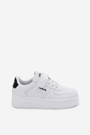 Ténis infantis LEVI'S NEIN UNION BOLD VUNB0001S com fechos adesivos brancos 2