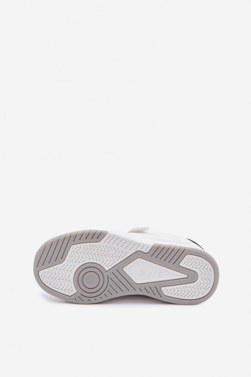 À modalo de tênis Infantil com fixadores adesivos LEVI'S JOHN SE VJOH0012S cor branca