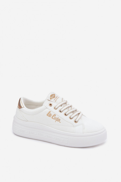 Sapatos de lazer com uma plataforma Lee Cooper LCEM-26-44-4478 cor branca