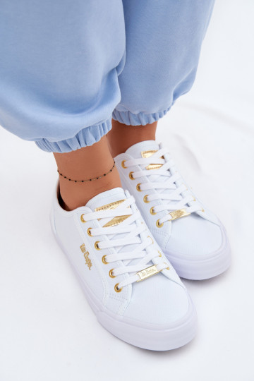 Sapatos de lazer Lee Cooper LCEM-26-02-4074 cor branca 2