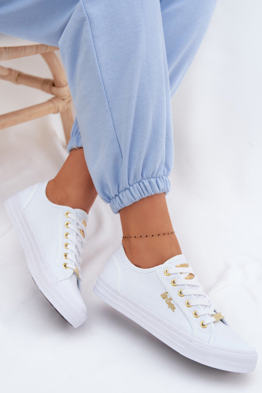 Sapatos de lazer Lee Cooper LCEM-26-02-4074 cor branca