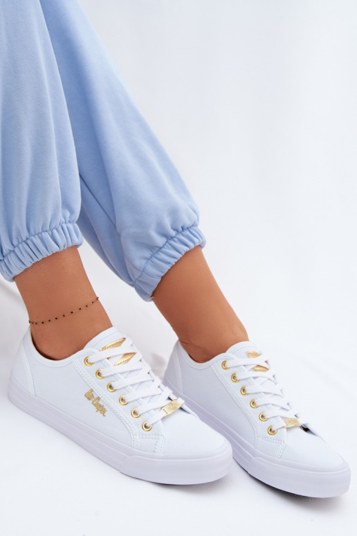 Sapatos de lazer Lee Cooper LCEM-26-02-4074 cor branca